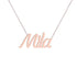 Gold Name Necklace - Mila